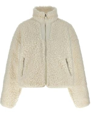 Entire studios Teddy-Texture Zip-Front Jacket - Natural