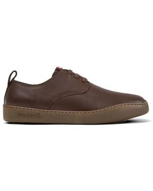 Camper Peu Touring Leather Lace-Up Shoes - Brown
