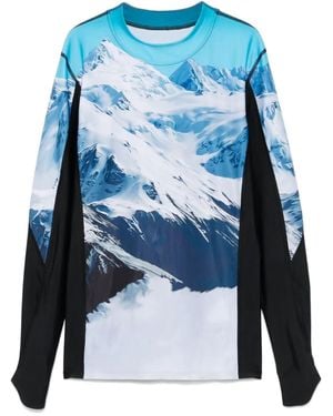 Perfect Moment Perfect Mens パフォーマンス Tシャツ - ブルー