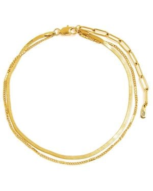 Jenny Bird Surfside Anklet - Metallic