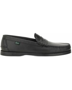 Paraboot Corals Leather Loafers - Black