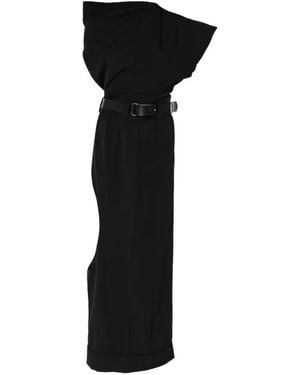 Junya Watanabe Vestido Con Cinturón - Negro