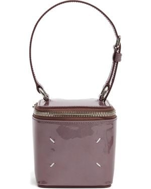 Maison Margiela Four-Stitch Logo Micro Tote Bag - Purple