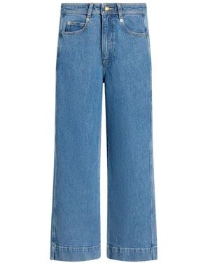 Cinq À Sept Vaqueros Anchos Betsy - Azul
