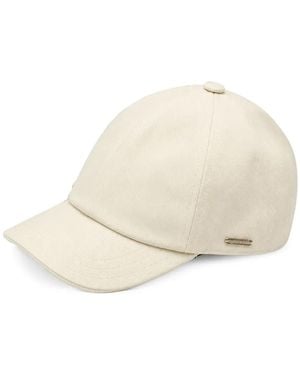 Tombolini Logo-Plaque Baseball Cap - Natural