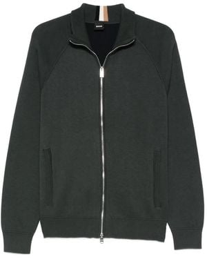 BOSS Trui Met Rits - Zwart