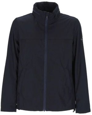 Ecoalf Beni High-Neck Zip-Up Jacket - Blue