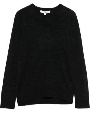 Tibi Maglione A Maniche Lunghe Con Scollo A V - Nero