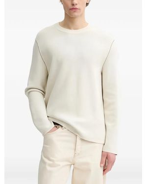 Marc O' Polo Trui Met Stikseldetail - Wit