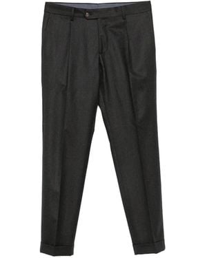 Barba Napoli Wool Trousers - Black