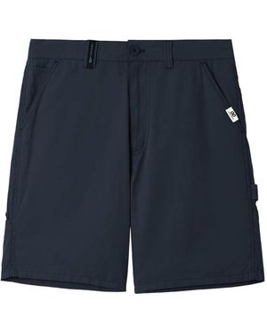 Chocoolate Logo-Patch Shorts - Blue