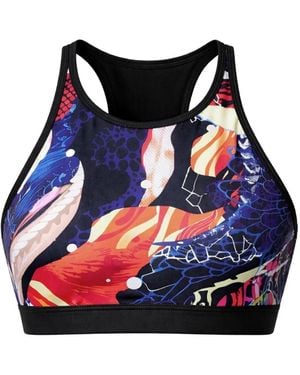 Reebok Yoga Graffiti Sports Bra - Blue