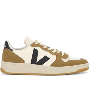 Veja Lace-Up Trainers - Natural