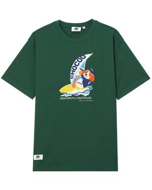 Chocoolate Graphic-Print T-Shirt - Green