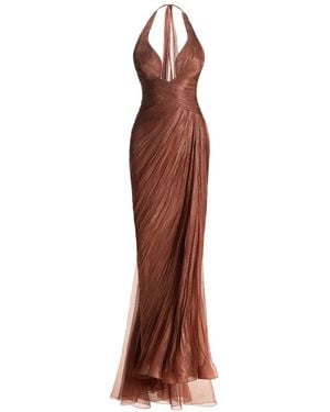 Maria Lucia Hohan Robe Longue Milagros À Design Sans Manches - Brown