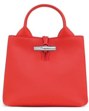 Longchamp S Le Roseau Tote Bag - Red