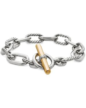 David Yurman 18Kt And Sterling Dy Madison Toggle Chain Bracelet (11Mm) - White