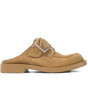 CAMPERLAB Buckle Suede Mules 1978 - Brown