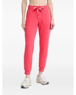 DKNY Logo-Drawstring Track Trousers - Pink