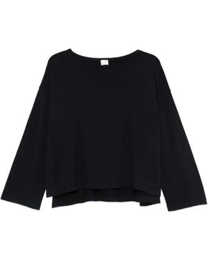 C.T.Plage Boat-Neck Jumper - Black