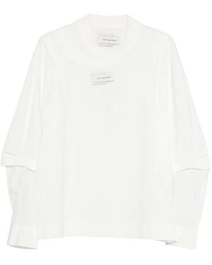 Feng Chen Wang Layered-Design T-Shirt - White