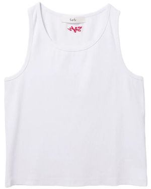 Séfr Ribbed Tank Top - White