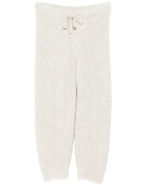 James Perse Bouclé Drawstring Track Trousers - White