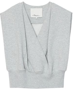 3.1 Phillip Lim V-Neck Sleeveless Top - Gray