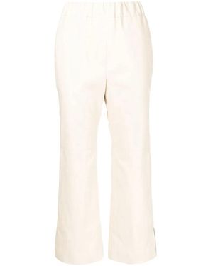 Goen.J ハイウエスト クロップドパンツ - ナチュラル