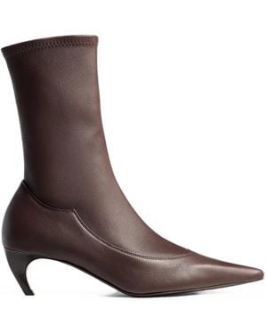 KHAITE Valerie Mid-Calf Boots - Brown