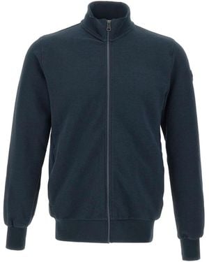 Colmar Ottoman-Effect Zip-Up Sweatshirt - Blue