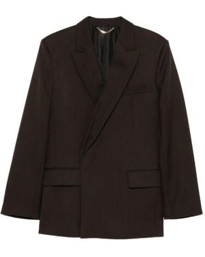 Victoria Beckham Layered Double-Breasted Jacket - Black