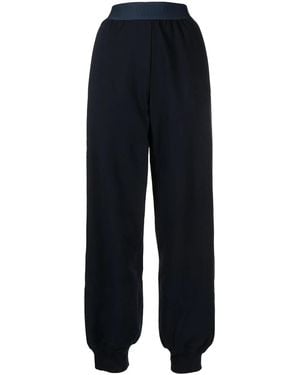 Alberta Ferretti Logo Waistband Track Trousers - Blue