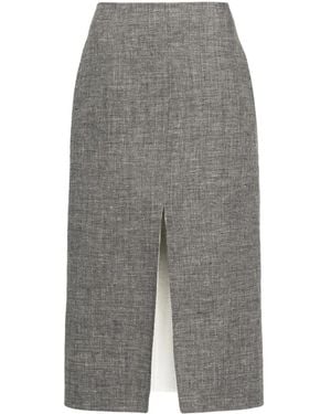 Fabiana Filippi Mélange Pencil Skirt - Grey