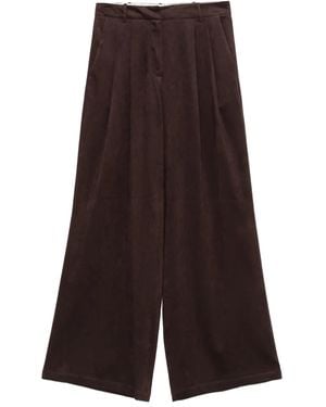 Alysi Pleat-Detailed Trousers - Purple