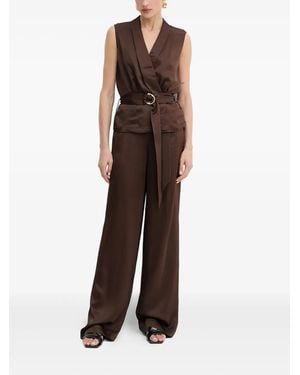 Marciano Giacca Smanicata Con Cintura - Marrone