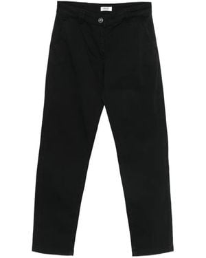 Liu Jo Button-Fastening Cropped Pants - Black