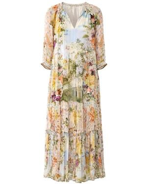 CAMILLA Gathered Panel Dress - Metallic