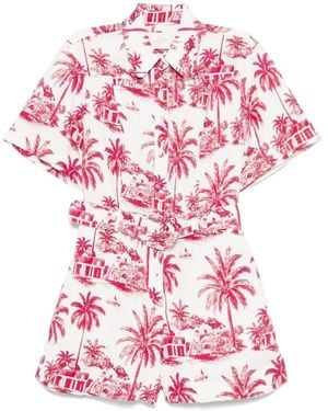 Mc2 Saint Barth Playsuit Mit Print - Pink