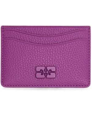 Ganni Bou Card Holder - Purple