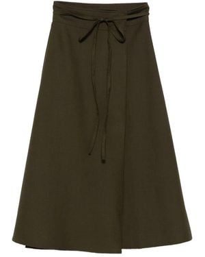 Soeur Tie-Waist A-Line Skirt - Green