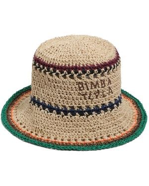 Bimba Y Lola Logo-Embroidered Bucket Hat - Natural