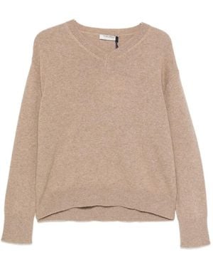 Max Mara V-Neck Jumper - Natural