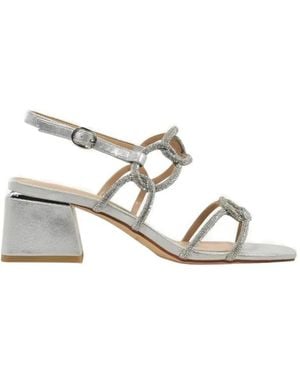 Alma En Pena. Sara Crystal-Embellished Sandals - White