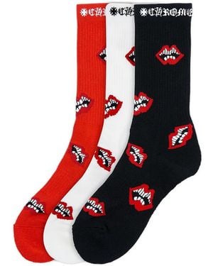 Chrome Hearts Chaussettes Chomper X Matty Boy - Red