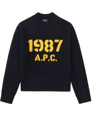 A.P.C. Jersey 1987 - Azul