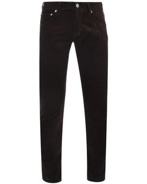 Barba Napoli Jfive Corduroy Straight Trousers - Black