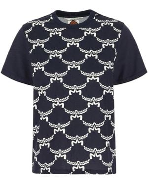 MCM Logo-Print T-Shirt - Blue