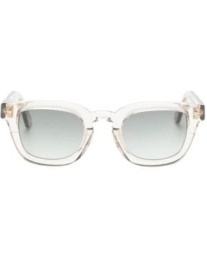 Ahlem Champ De Mars Sonnenbrille Mit Eckigem Gestell - Weiß