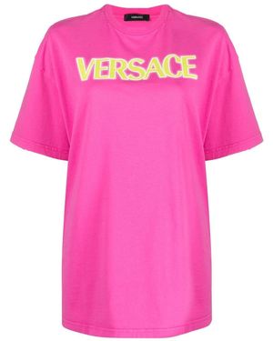 Versace ロゴ Tシャツ - ピンク